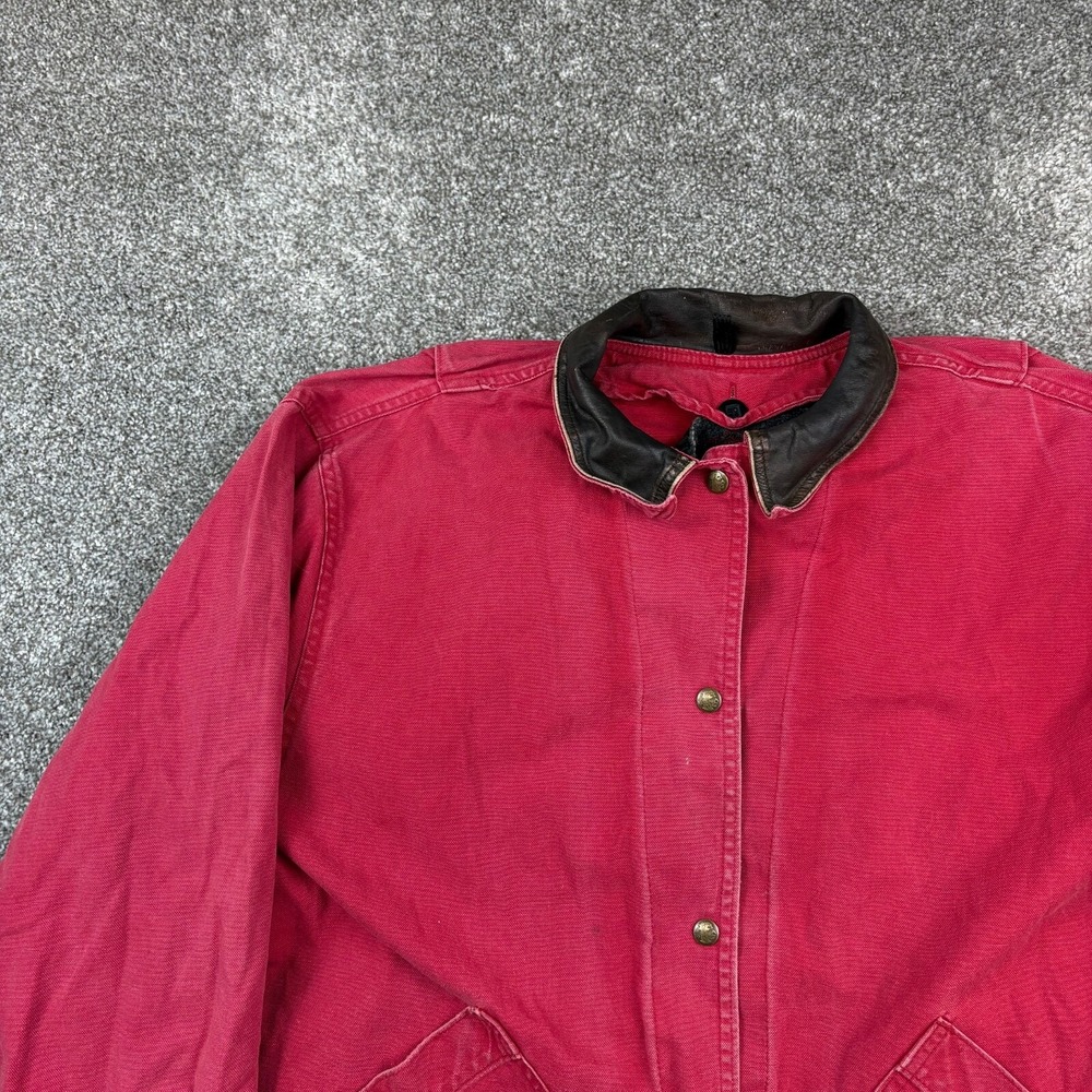 Woolrich Crimson Utility Jacket with Black Collar - Picture 2 of 8